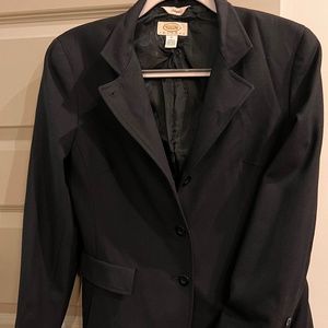 Talbots black 3 button blazer size 6